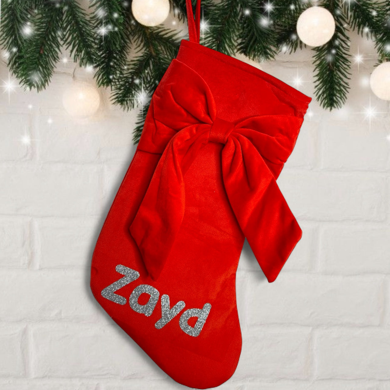 Bow Christmas Stocking