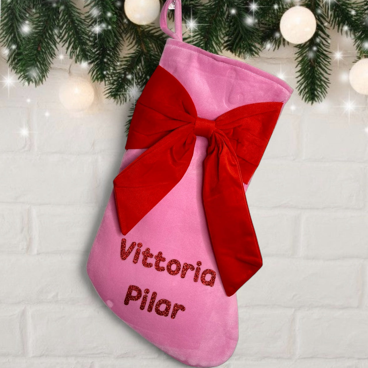 Bow Christmas Stocking