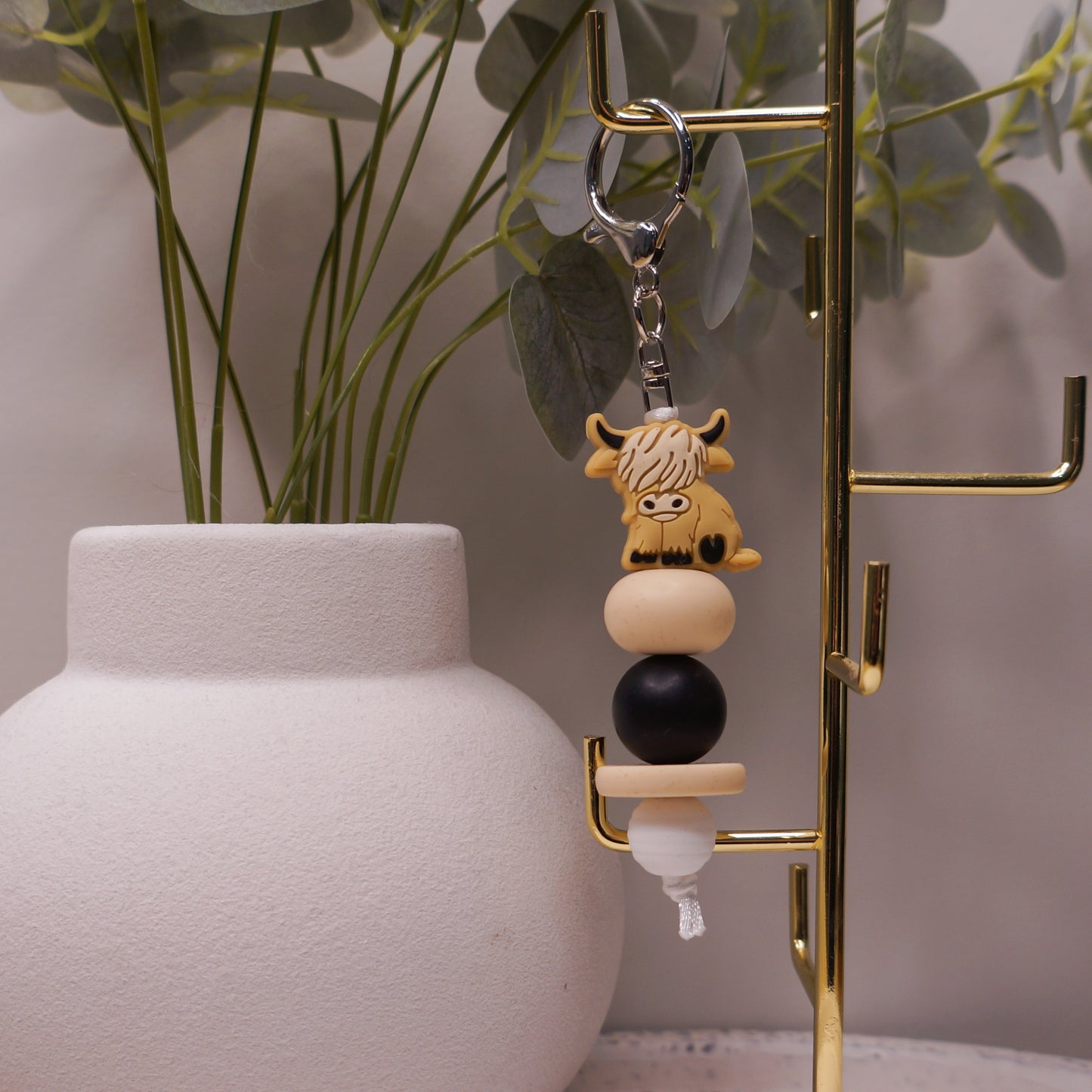 Beaded Keyring - Floral/Cute