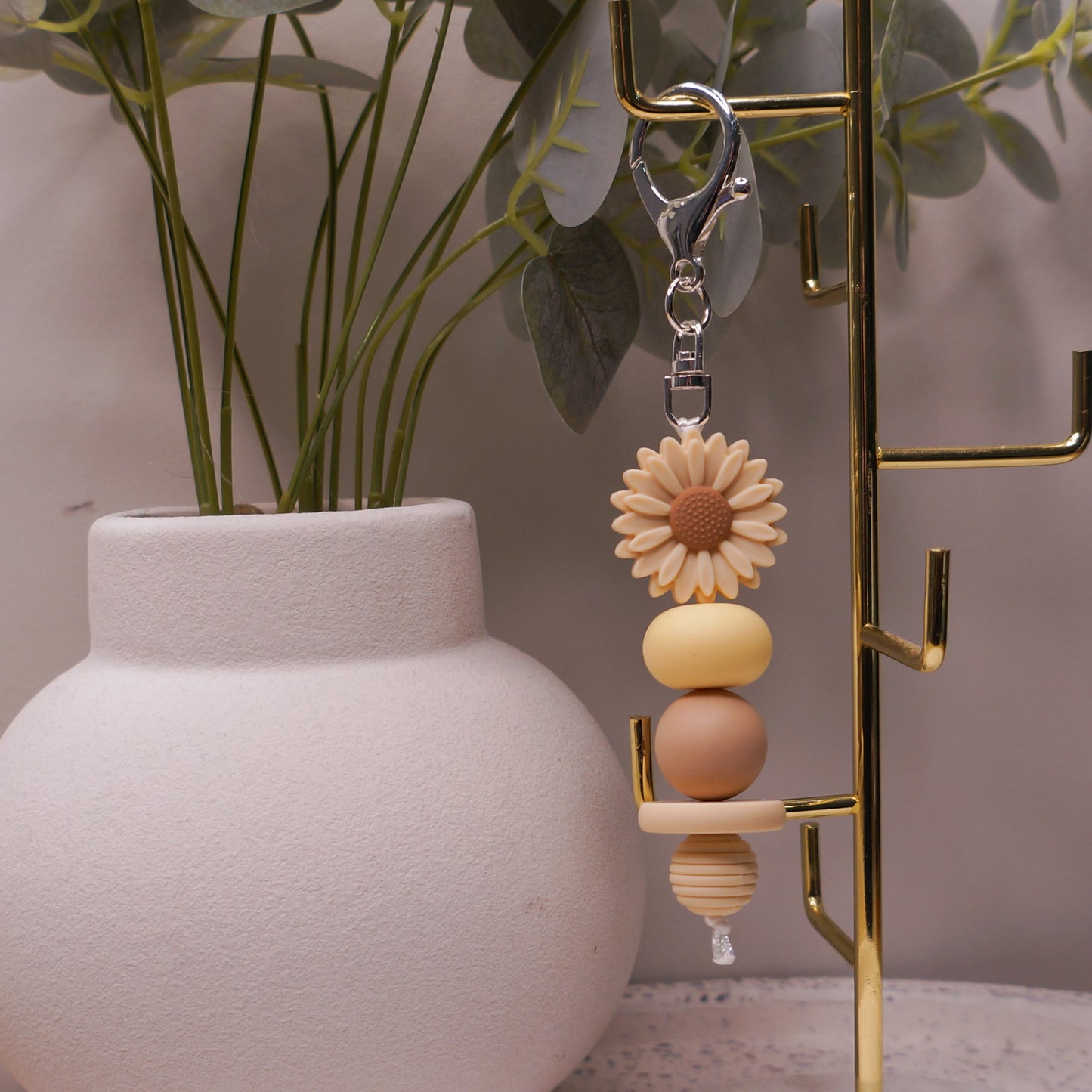 Beaded Keyring - Floral/Cute