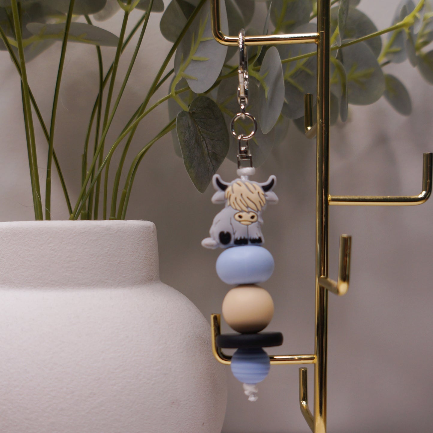 Beaded Keyring - Floral/Cute