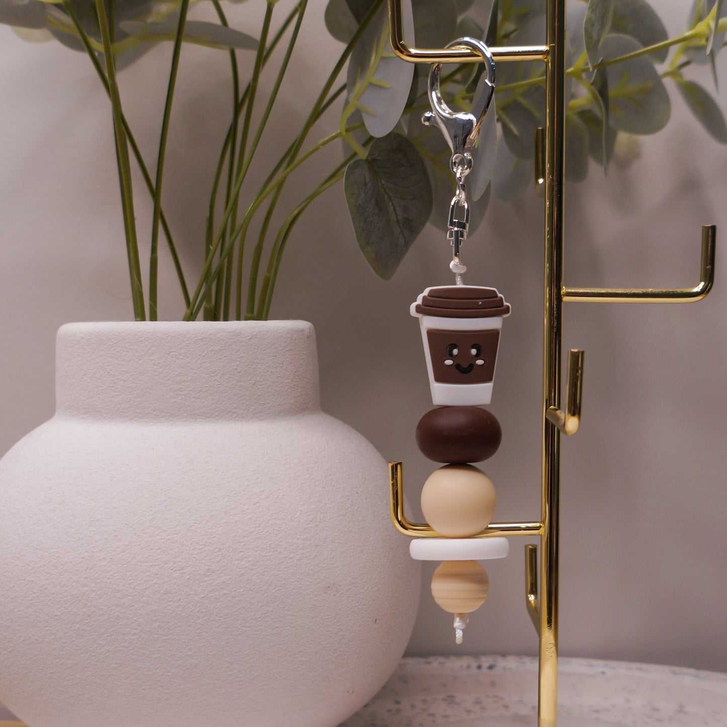 Beaded Keyring - Floral/Cute