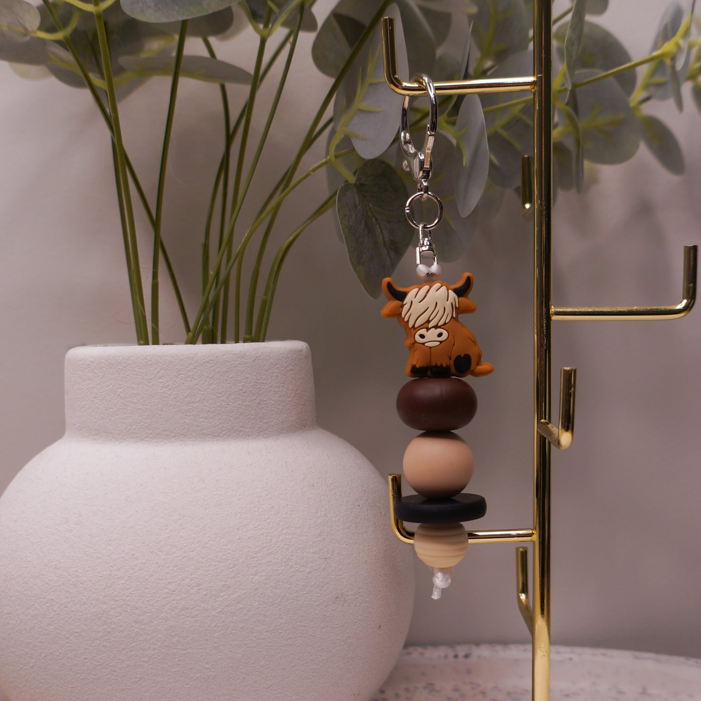 Beaded Keyring - Floral/Cute