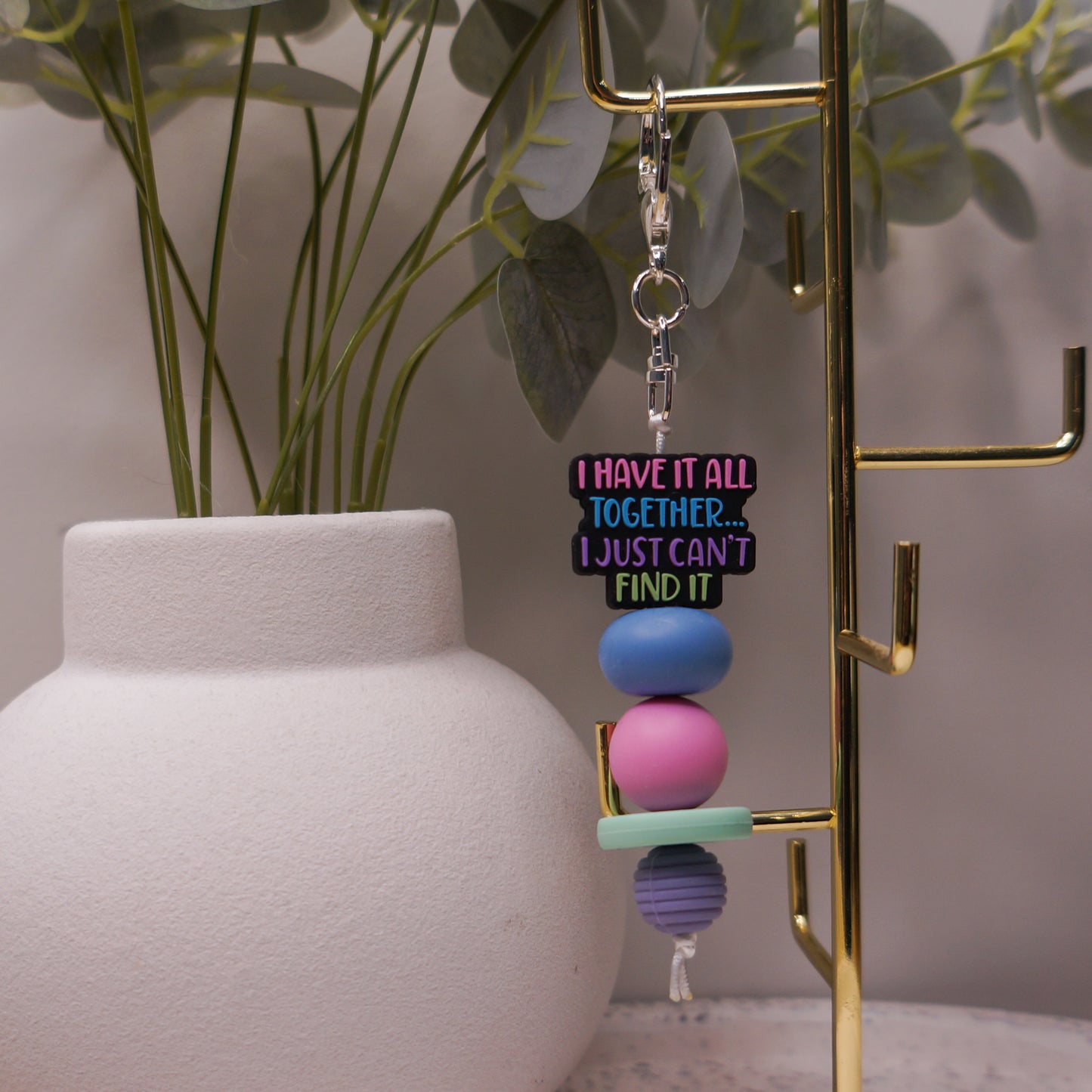 Beaded Keyring - Funny/Quotes