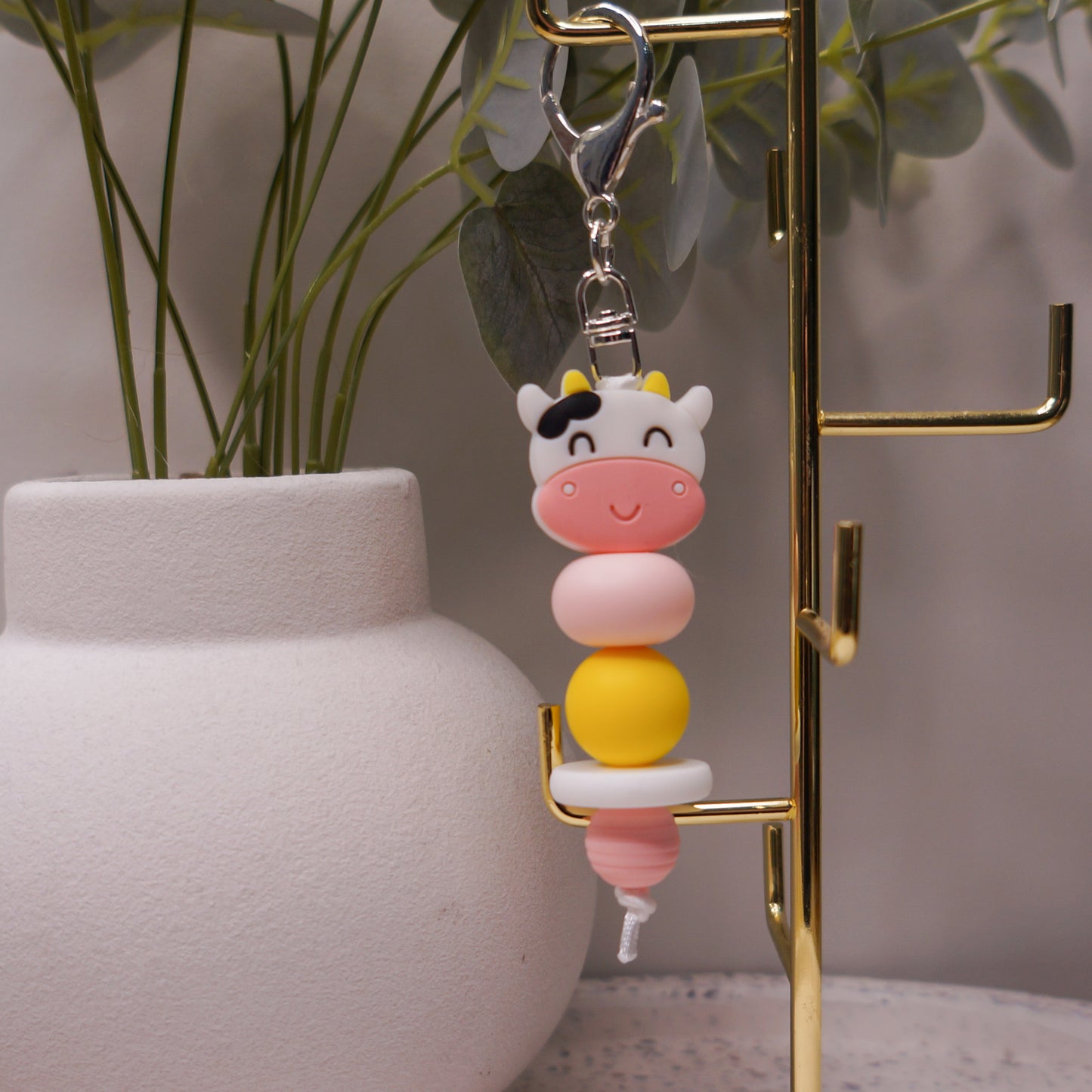 Beaded Keyring - Floral/Cute