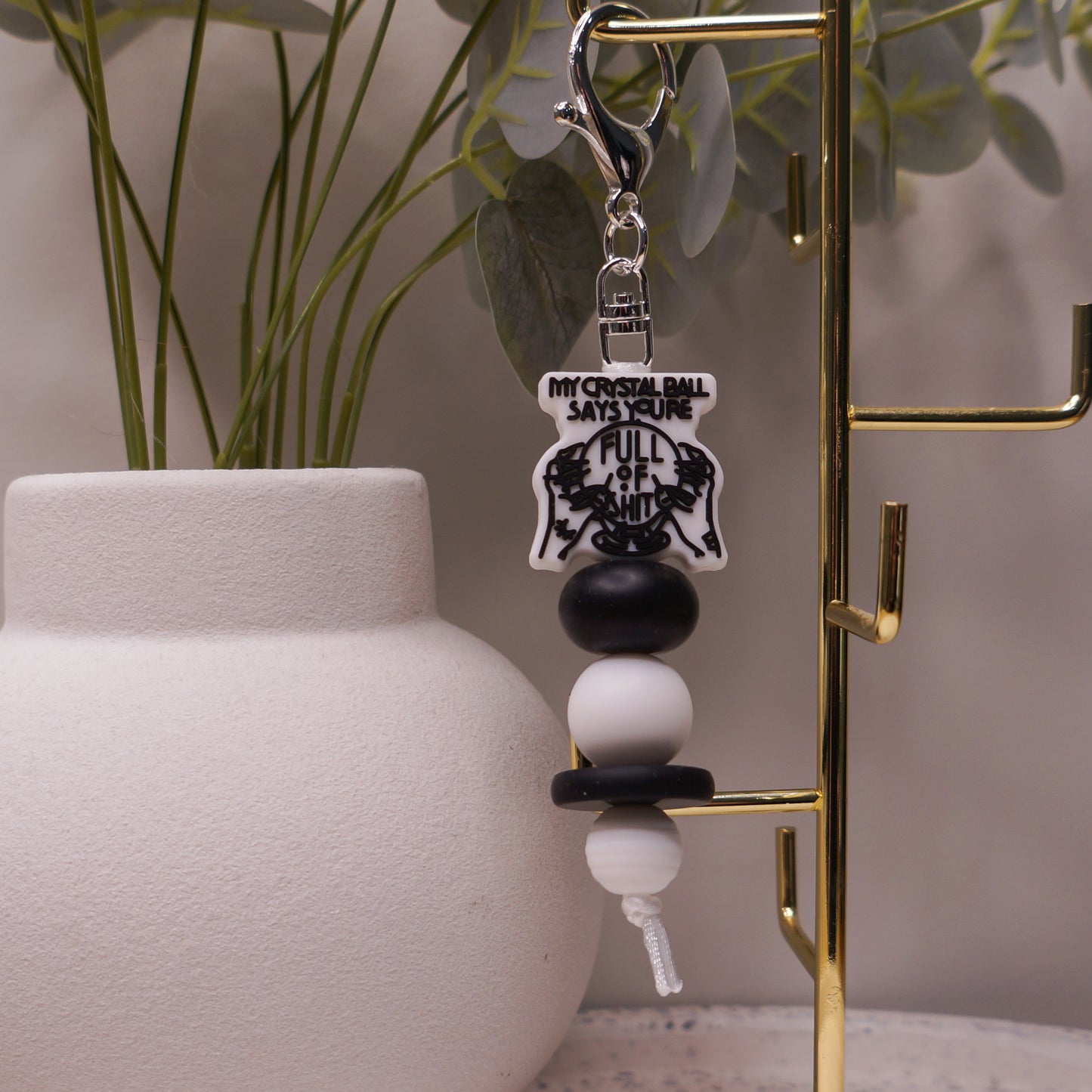 Beaded Keyring - Funny/Quotes