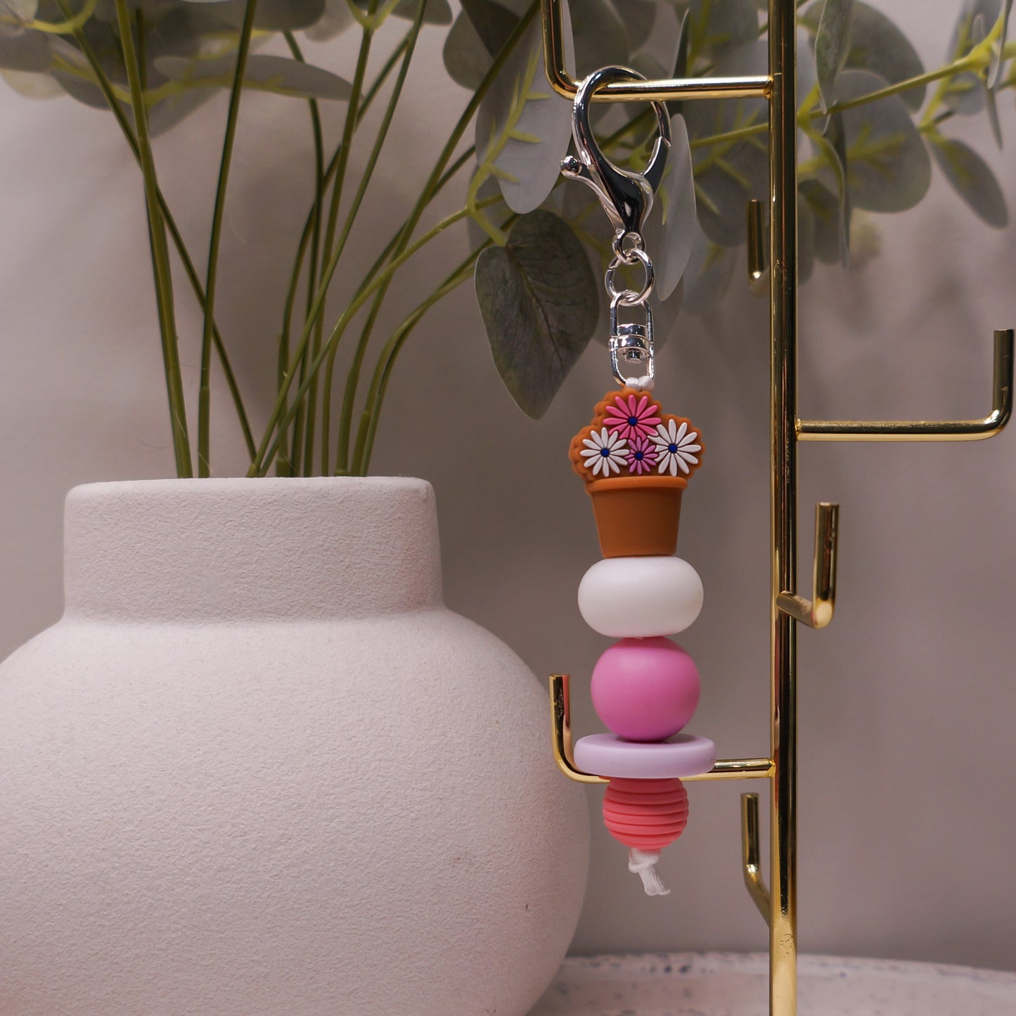 Beaded Keyring - Floral/Cute