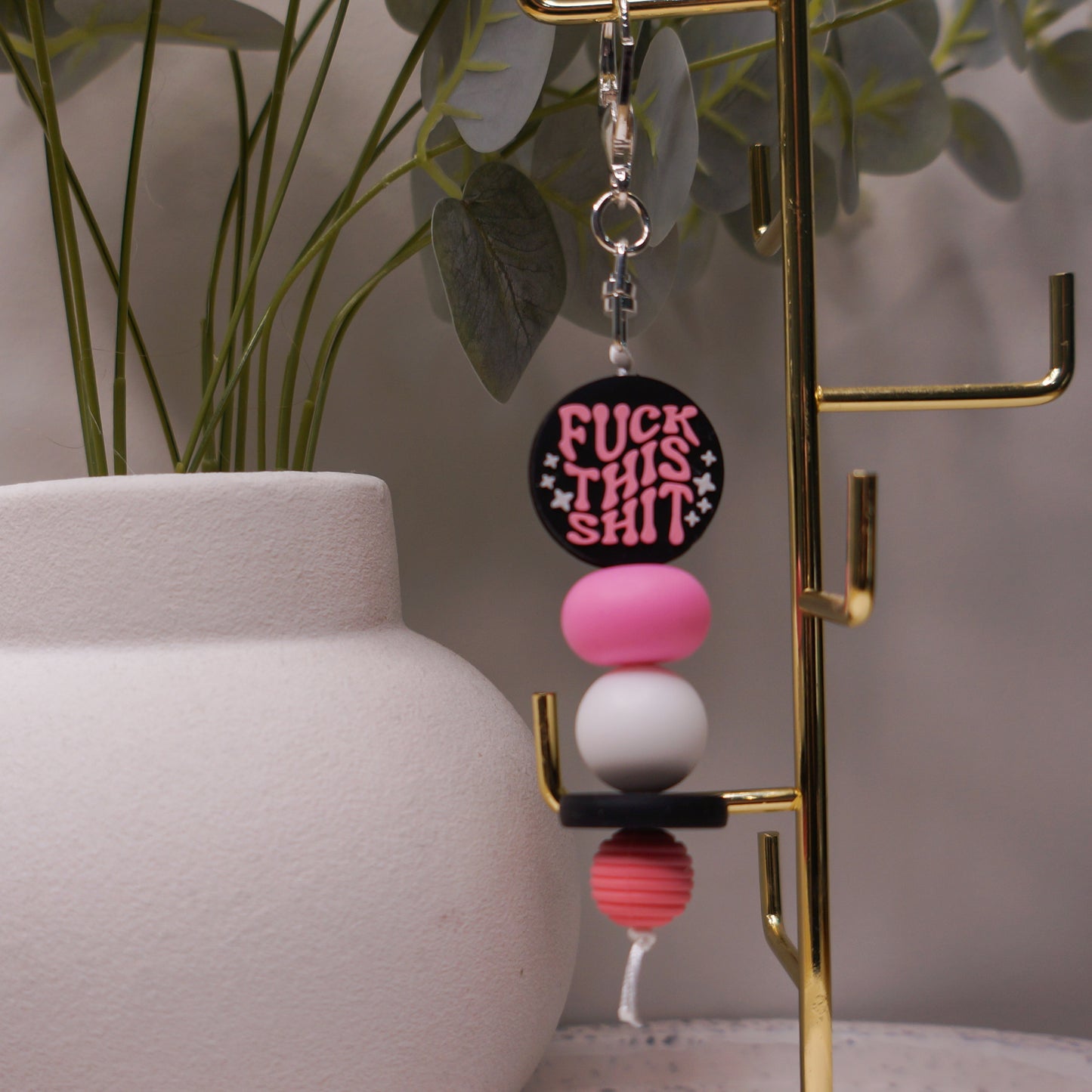 Beaded Keyring - Funny/Quotes