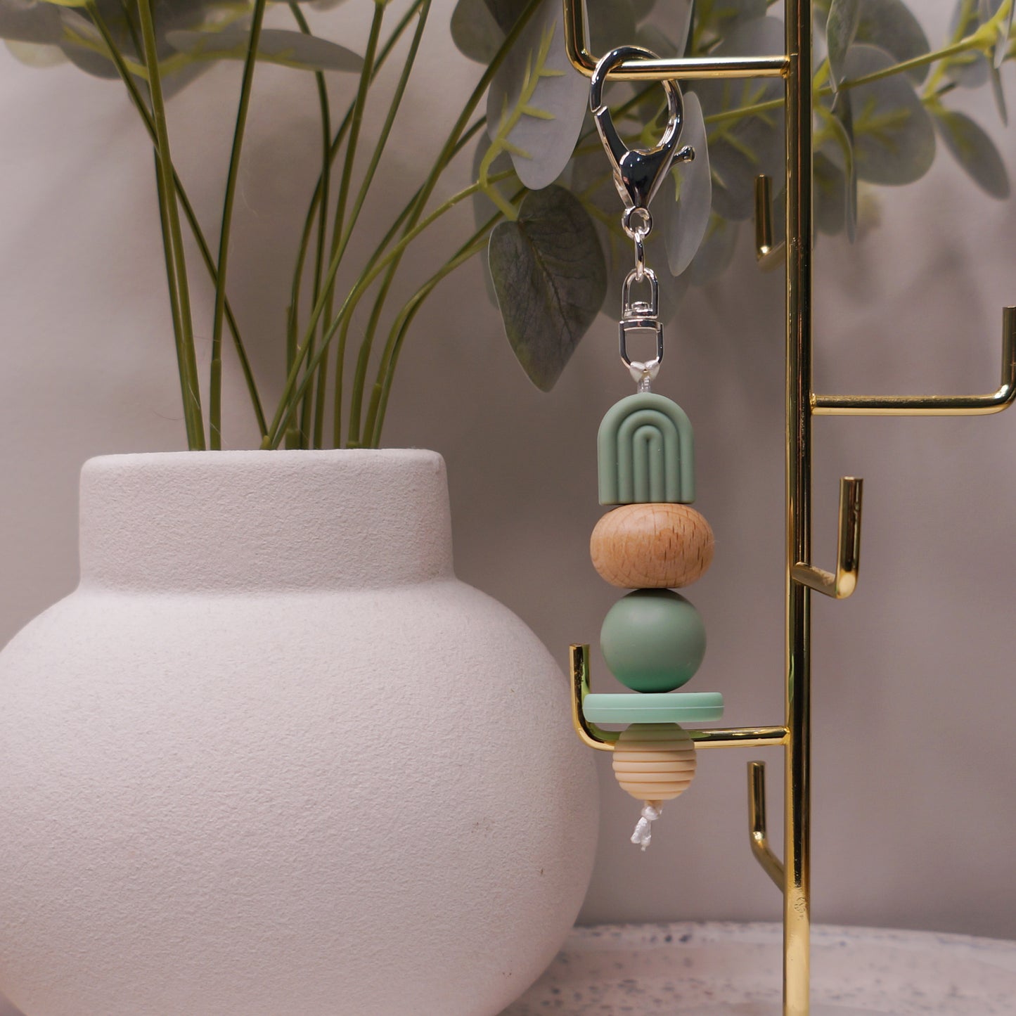 Beaded Keyring - Floral/Cute