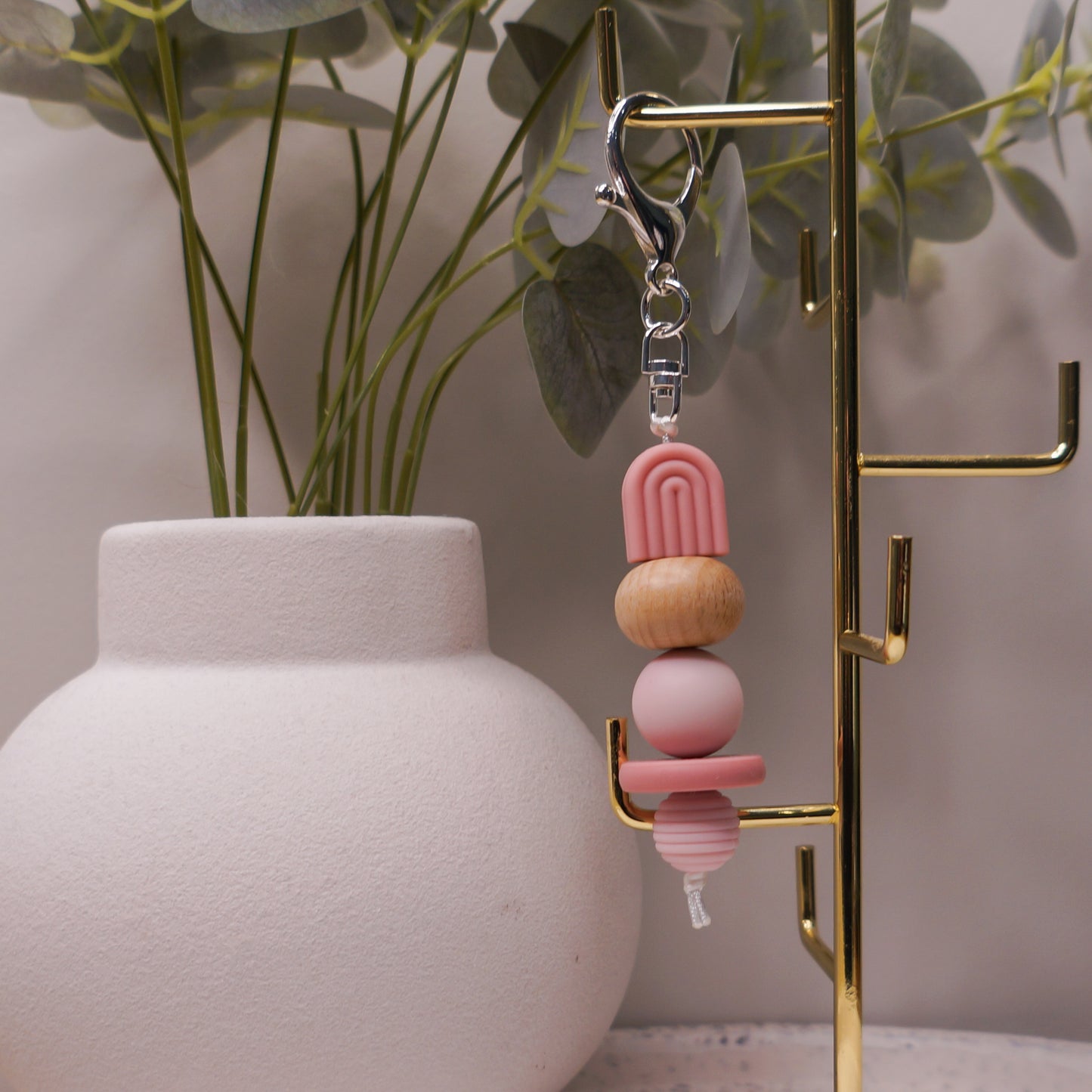 Beaded Keyring - Floral/Cute