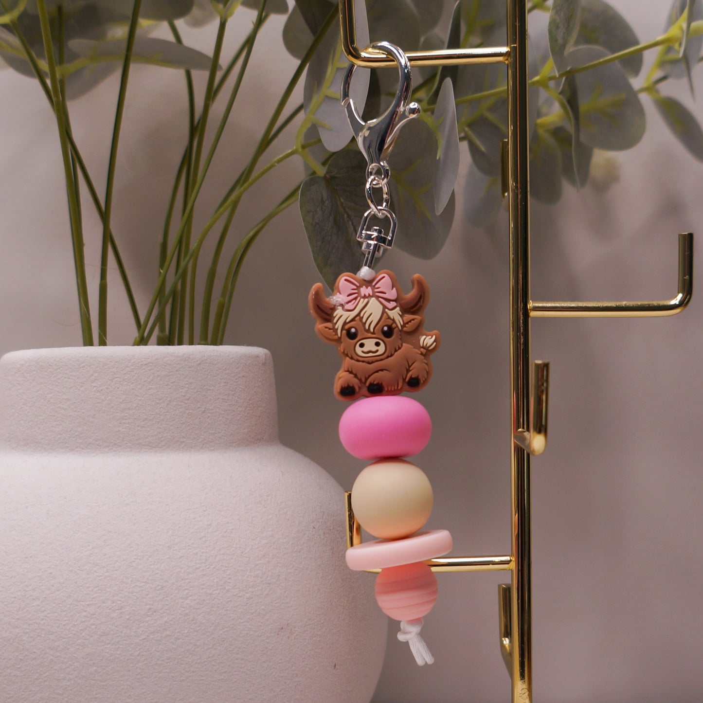 Beaded Keyring - Floral/Cute