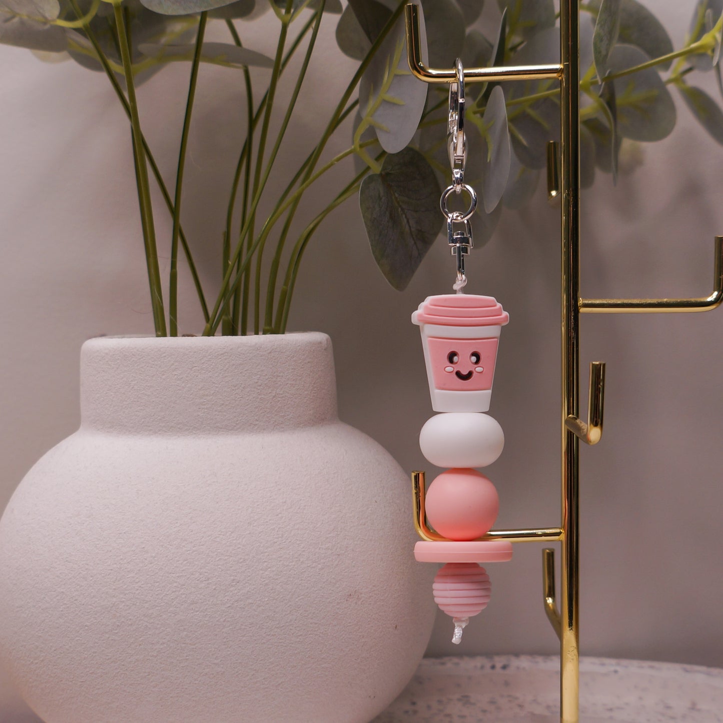 Beaded Keyring - Floral/Cute