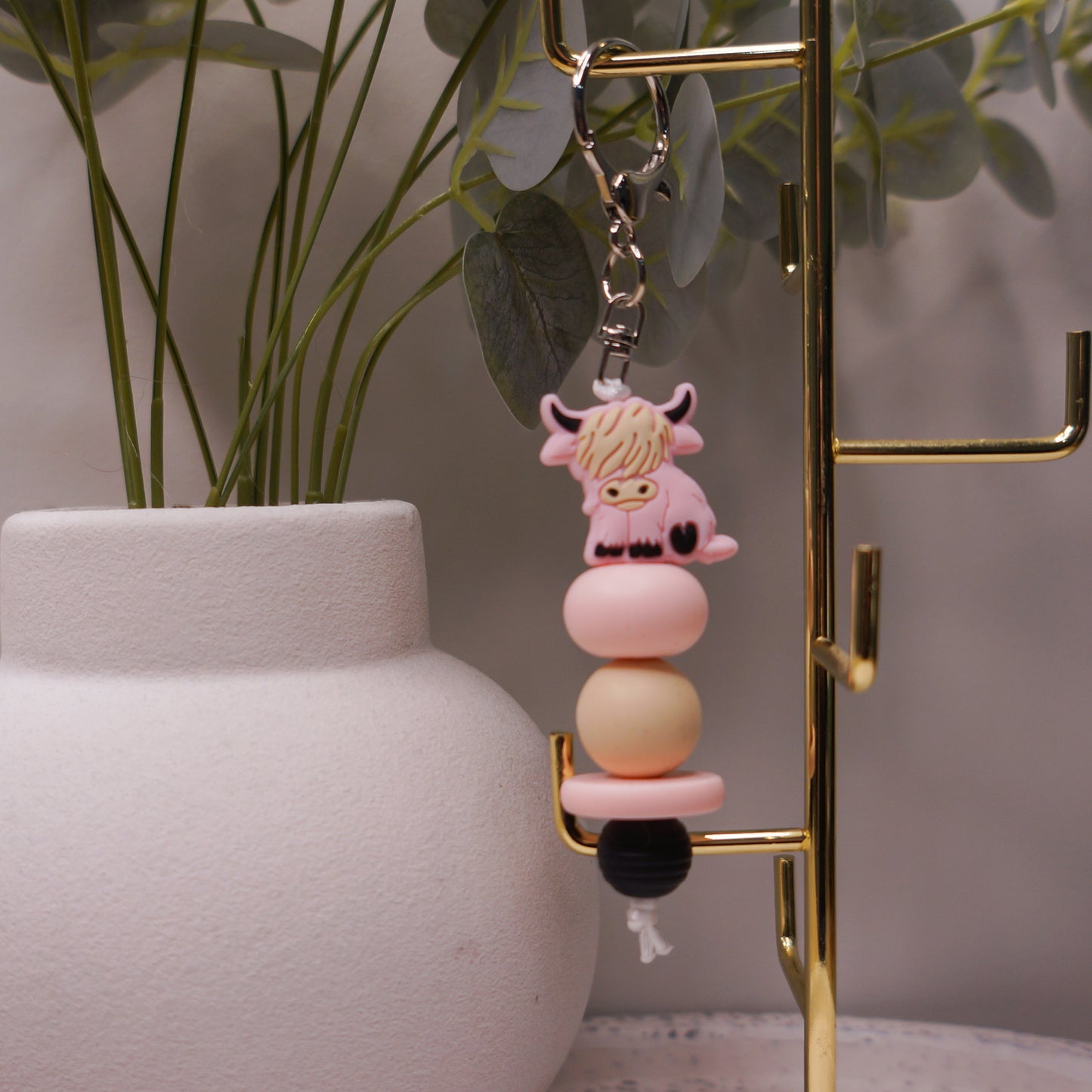 Beaded Keyring - Floral/Cute