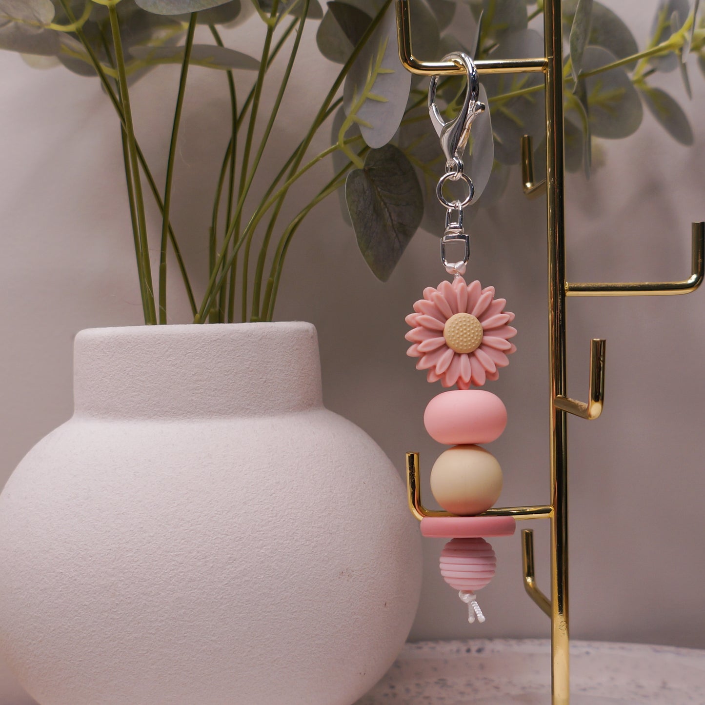 Beaded Keyring - Floral/Cute