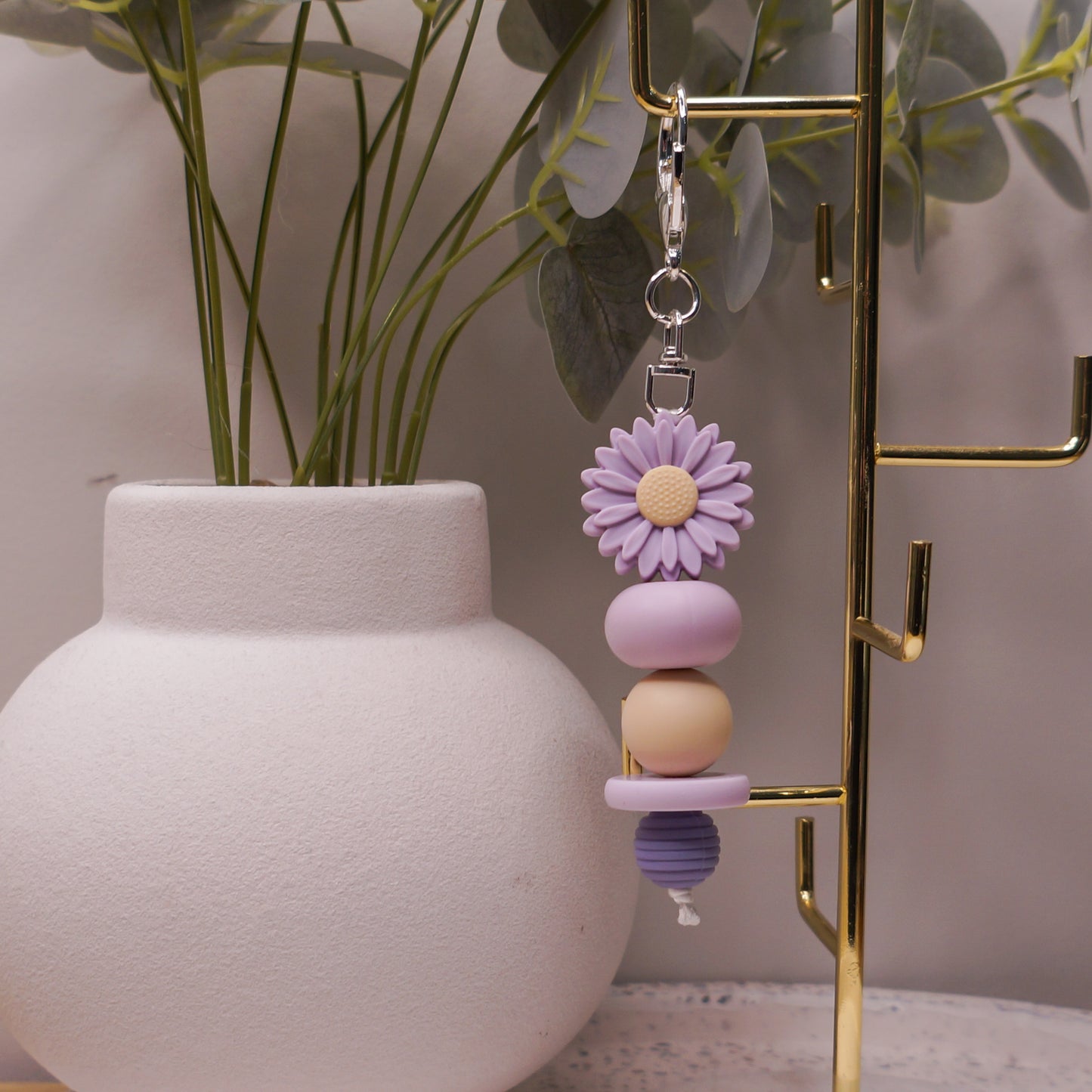 Beaded Keyring - Floral/Cute