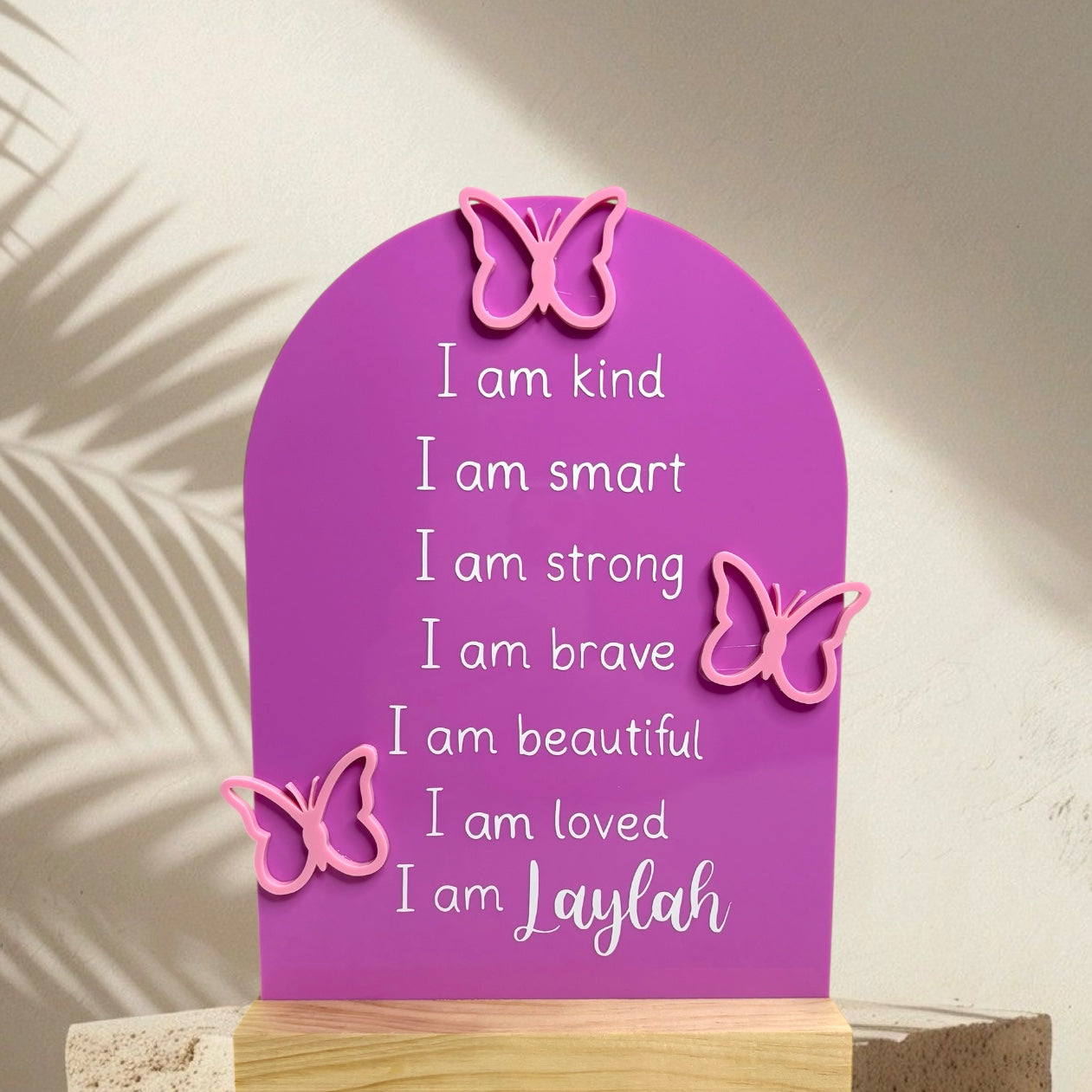 Butterfly Affirmations Plaque