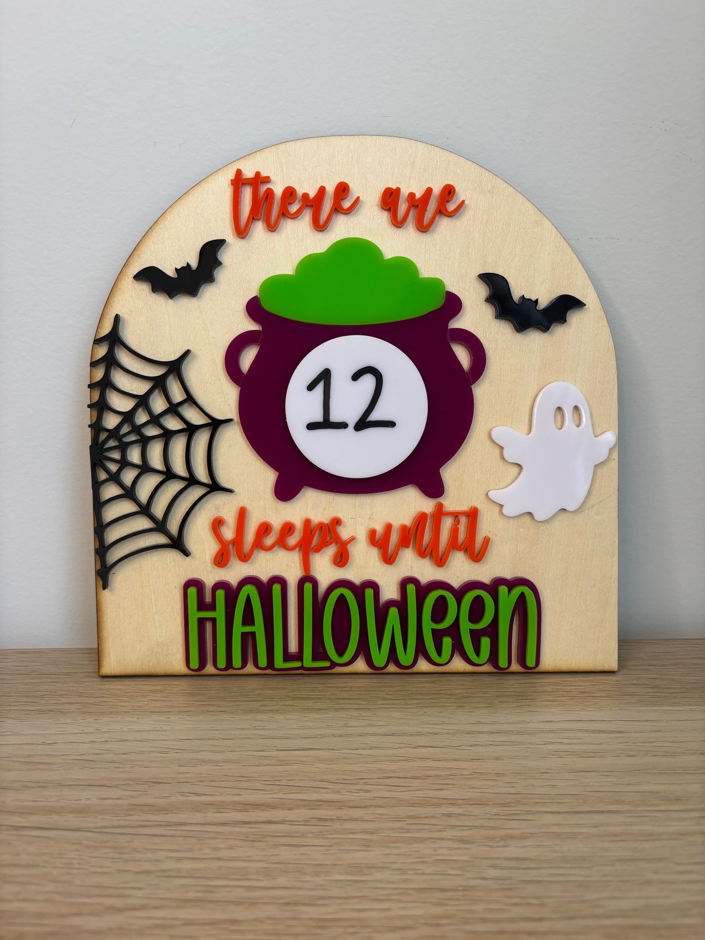 Halloween Countdown Plaque