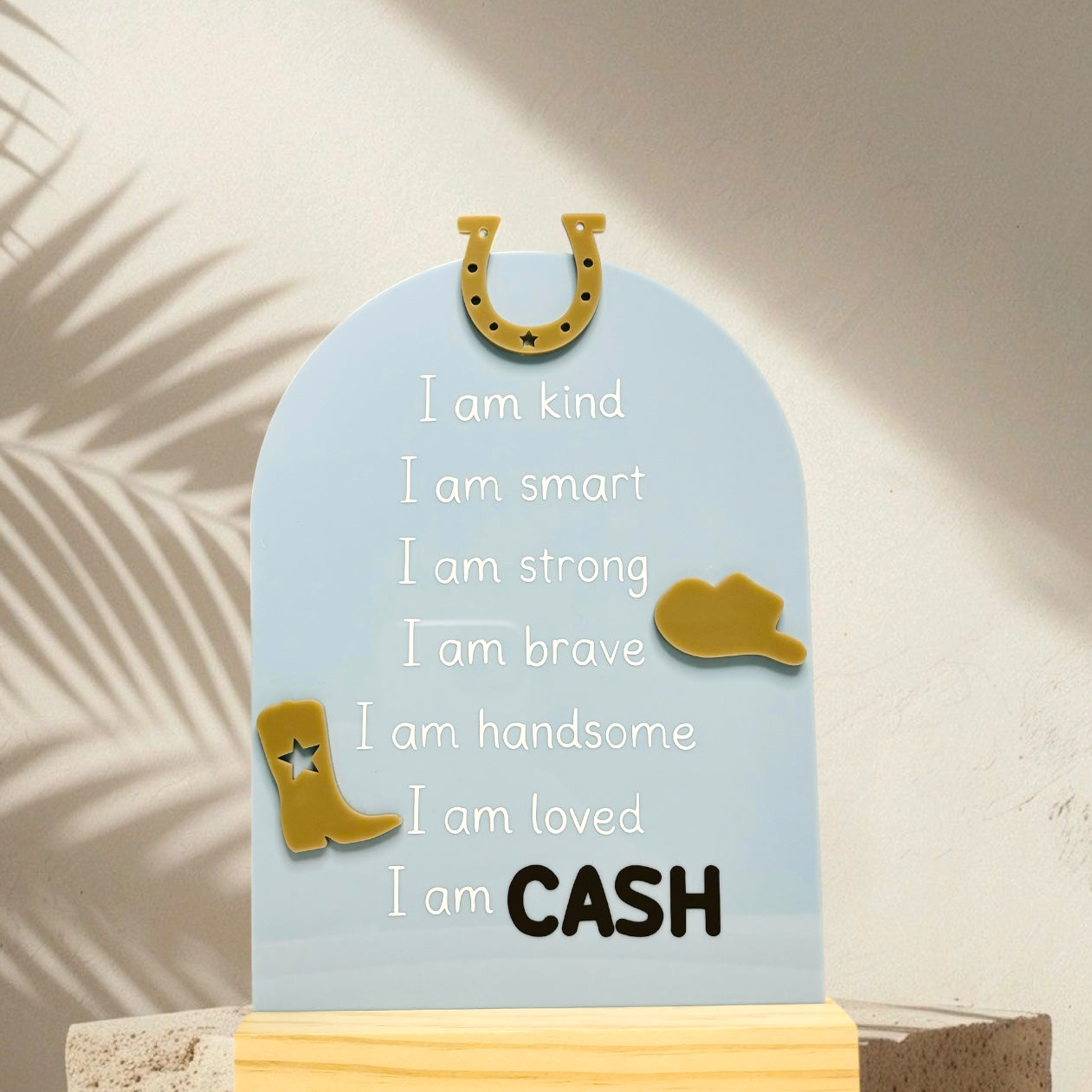 Cowboy / Cowgirl Affirmations Plaque