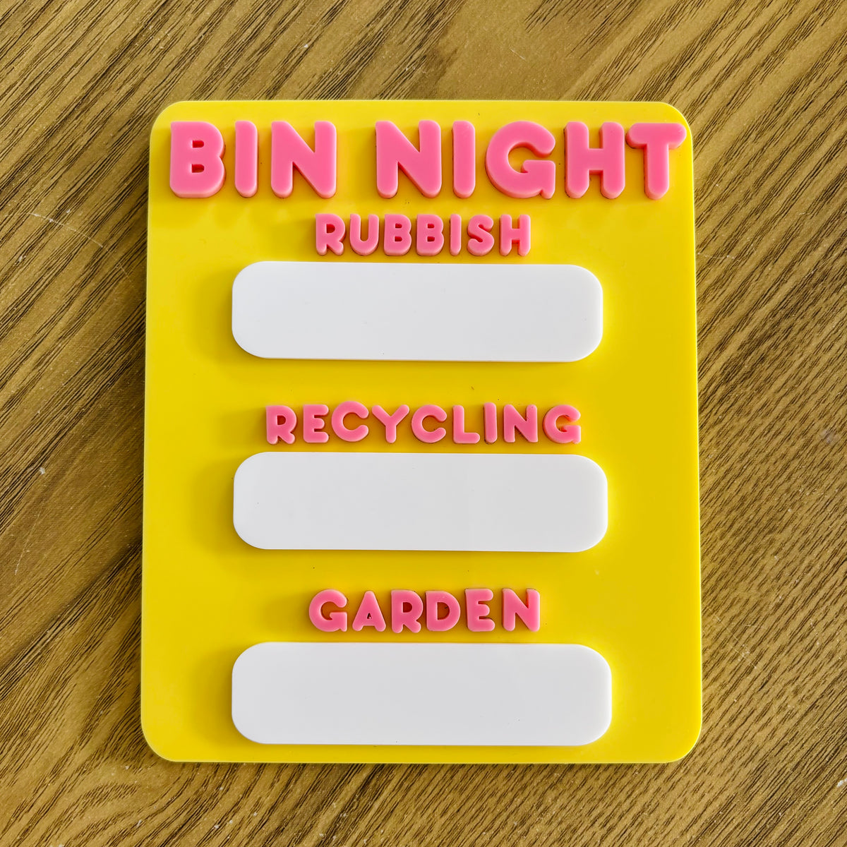 Bin Night Fridge Plaque