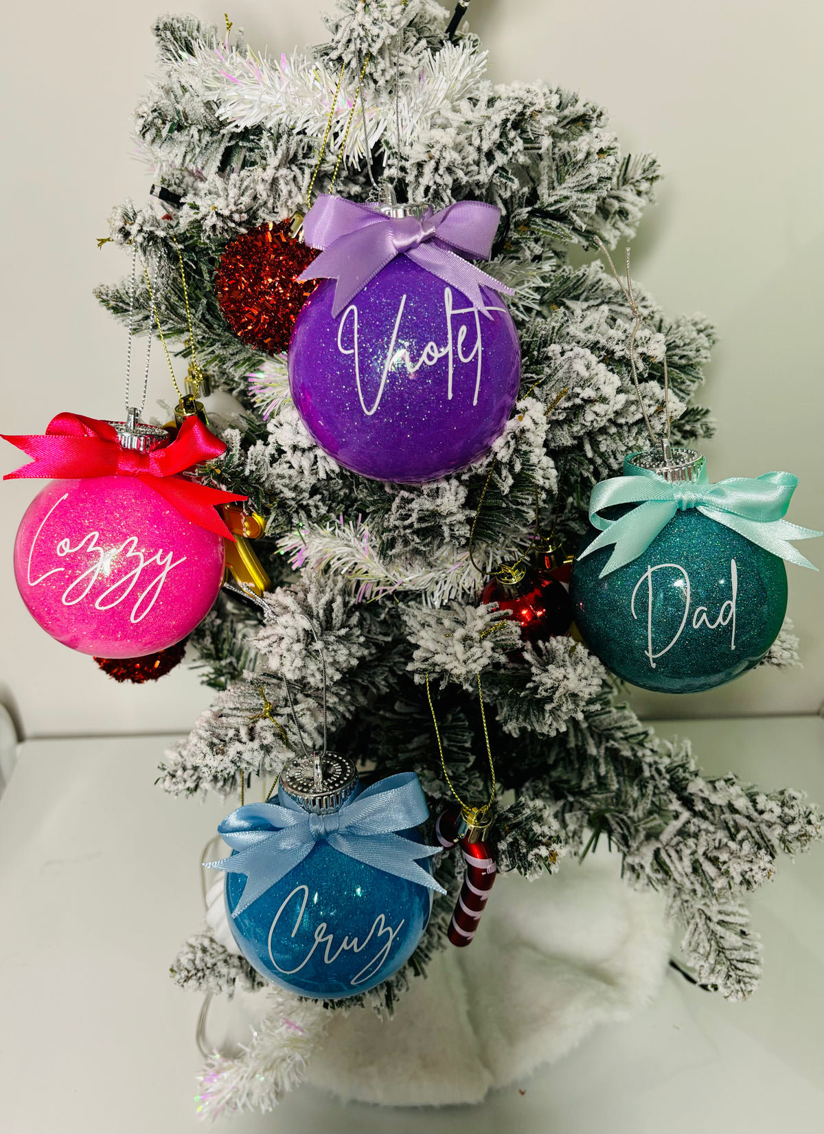 Personalised Glitter Baubles