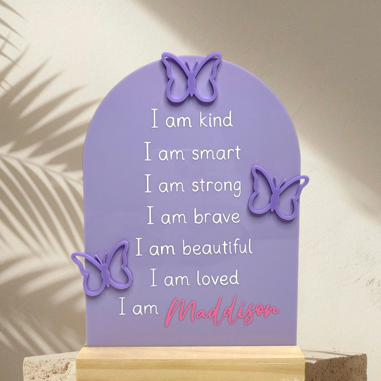 Butterfly Affirmations Plaque