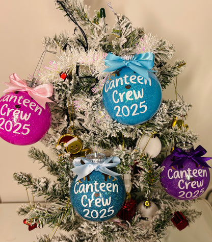 Personalised Glitter Baubles