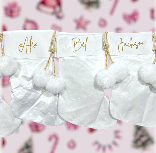 Velvet Christmas Stockings