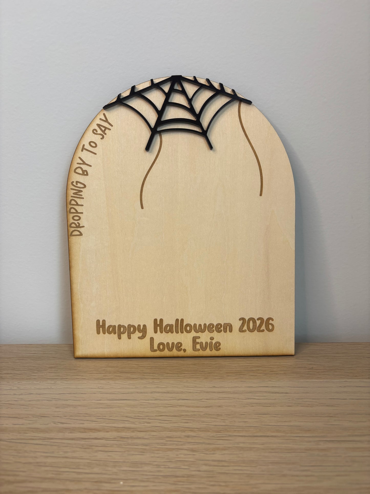Baby Handprint Halloween Keepsake Plaque