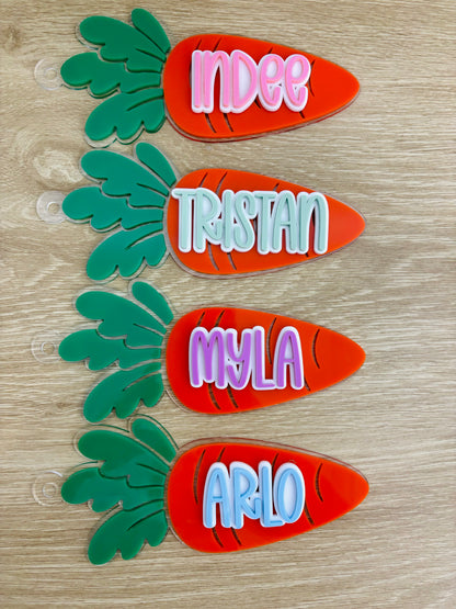 Easter Basket Carrot Tag