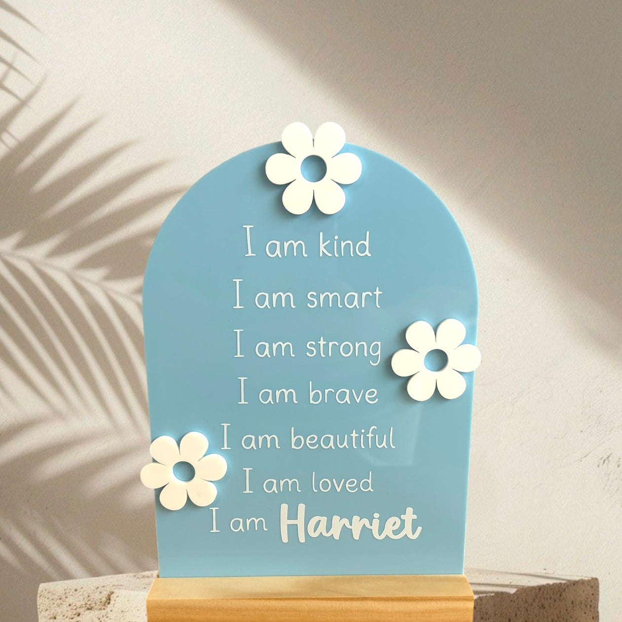 Flower Affirmations Plaque