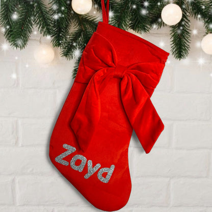 Bow Christmas Stocking