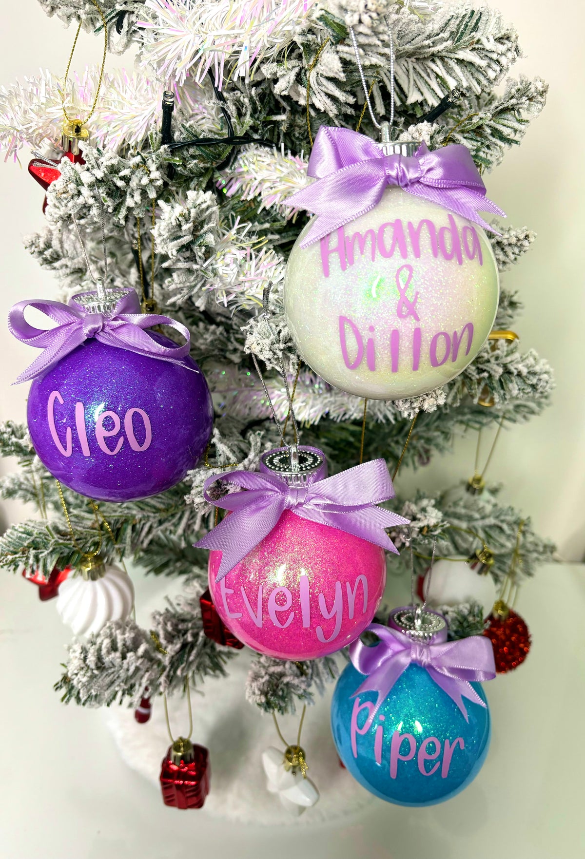 Personalised Glitter Baubles