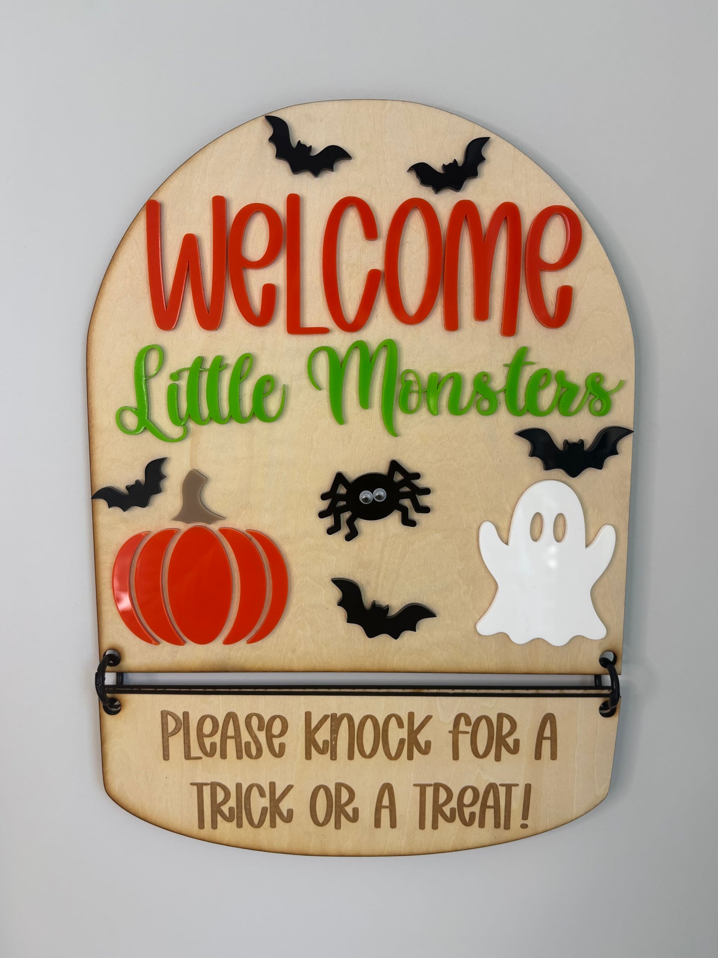 Trick or Treat Reversible Door Sign
