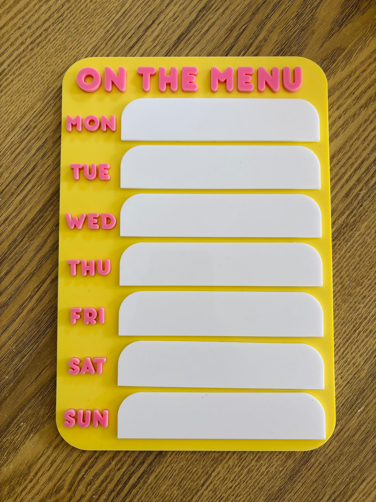 Meal Planner Fridge Board