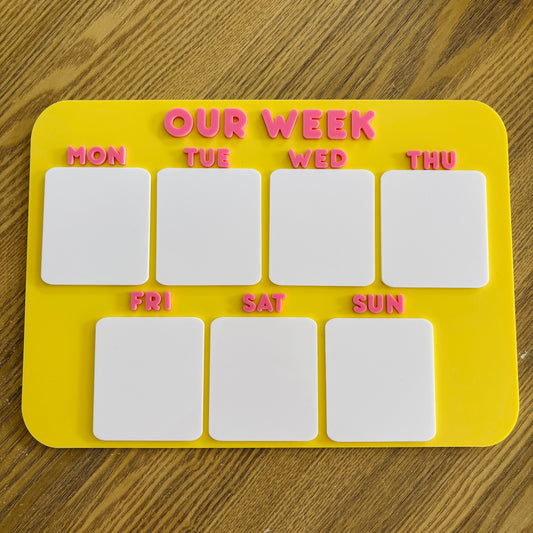 Weekly Planner Fridge Board