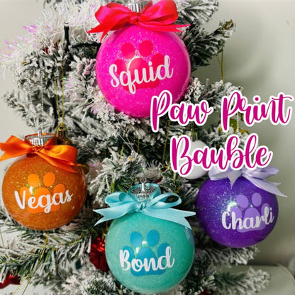Personalised Glitter Baubles