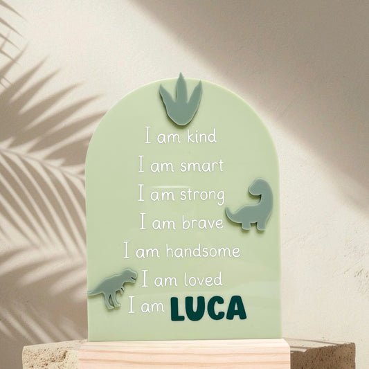 Dinosaur Affirmations Plaque