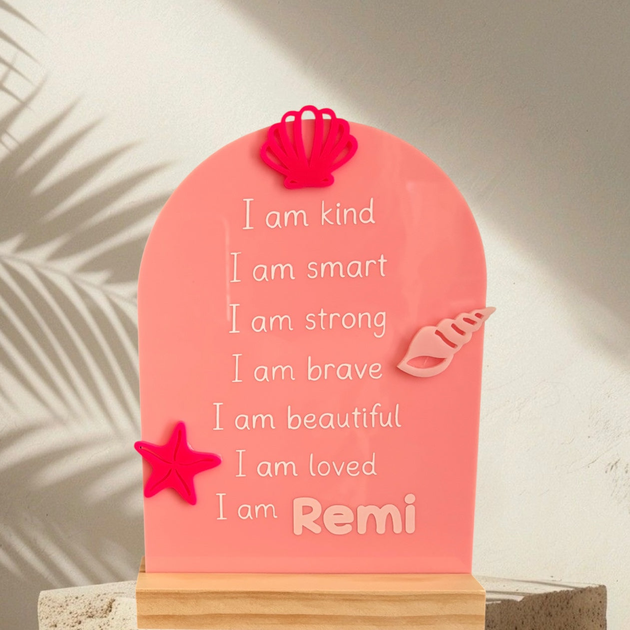 Seashell Affirmations Plaque