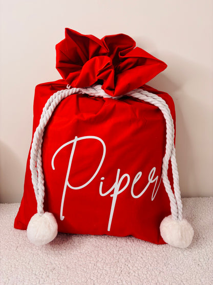 Velvet Santa Sack