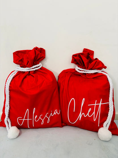 Velvet Santa Sack