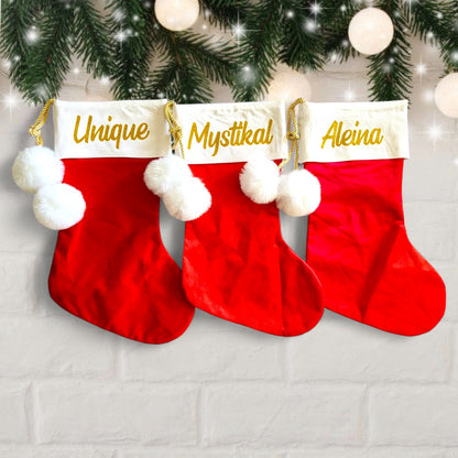 Velvet Christmas Stockings