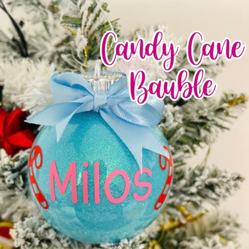 Personalised Glitter Baubles