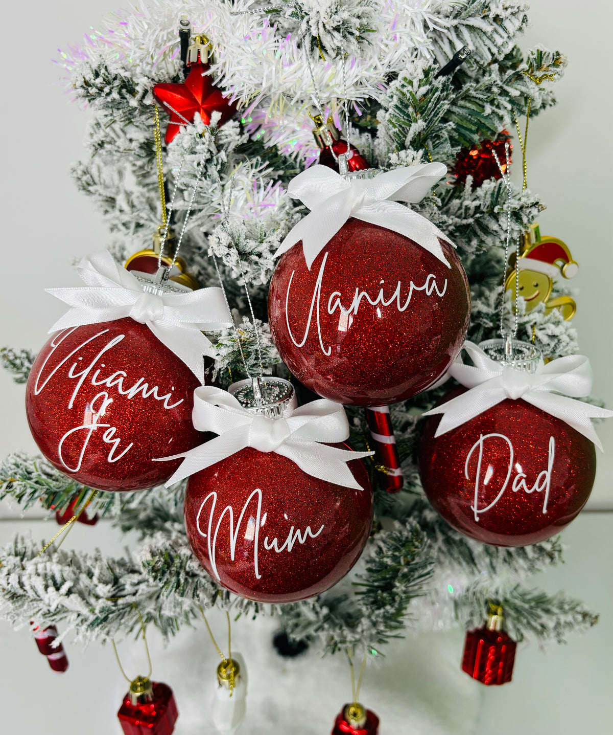 Personalised Glitter Baubles