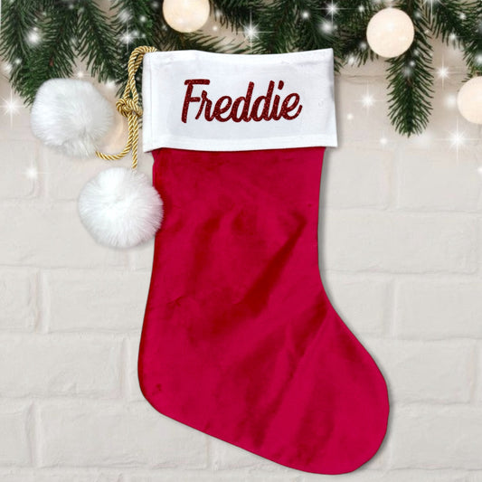 Velvet Christmas Stockings