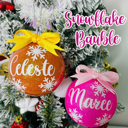 Personalised Glitter Baubles