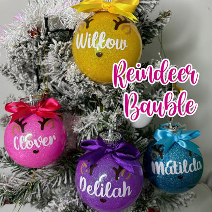 Personalised Glitter Baubles