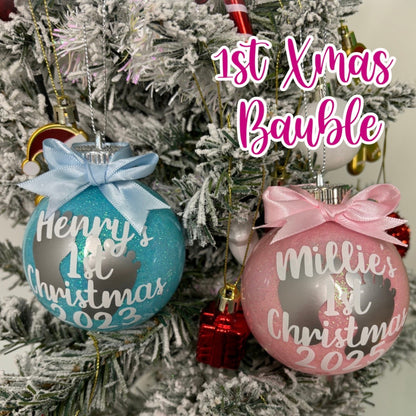 Personalised Glitter Baubles