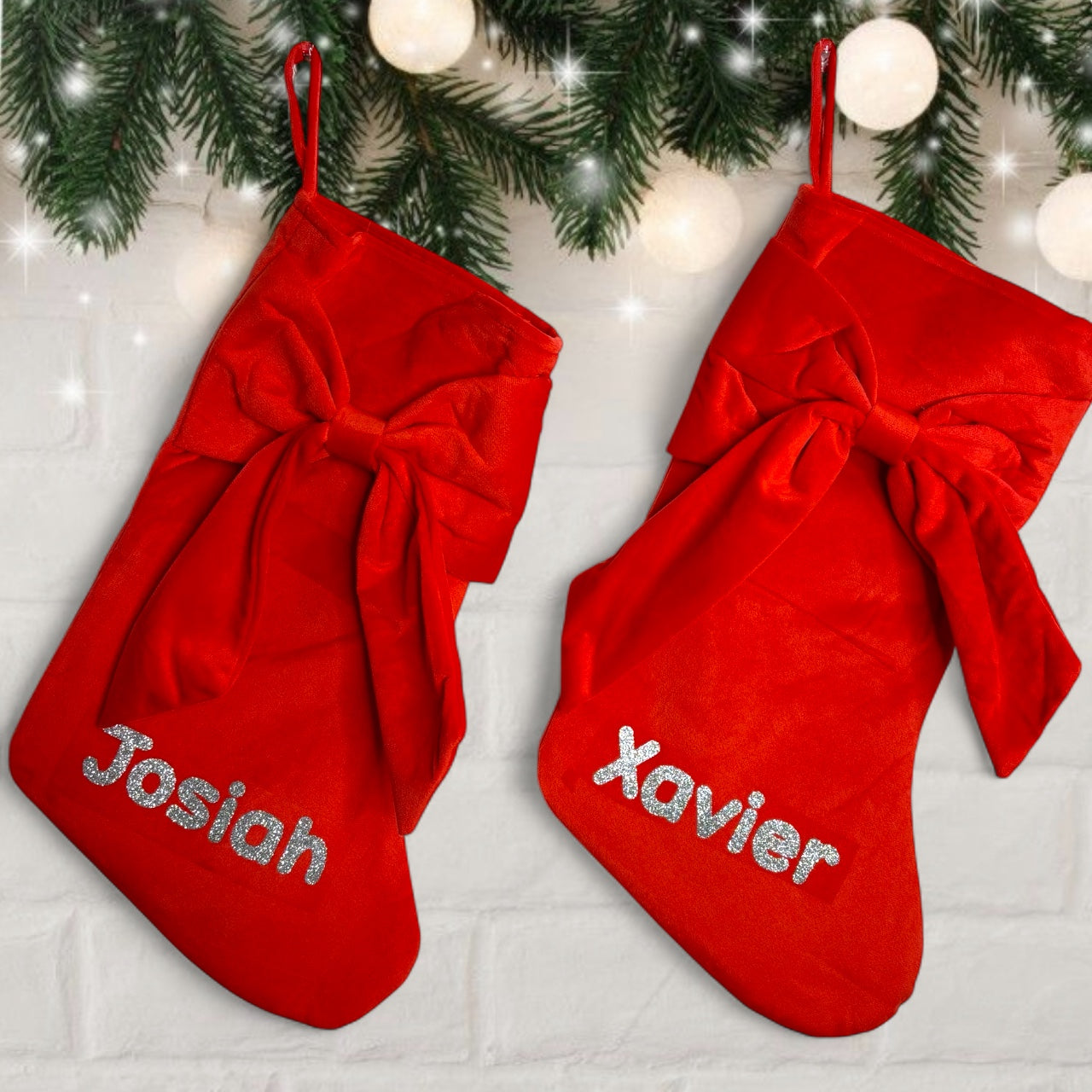 Bow Christmas Stocking