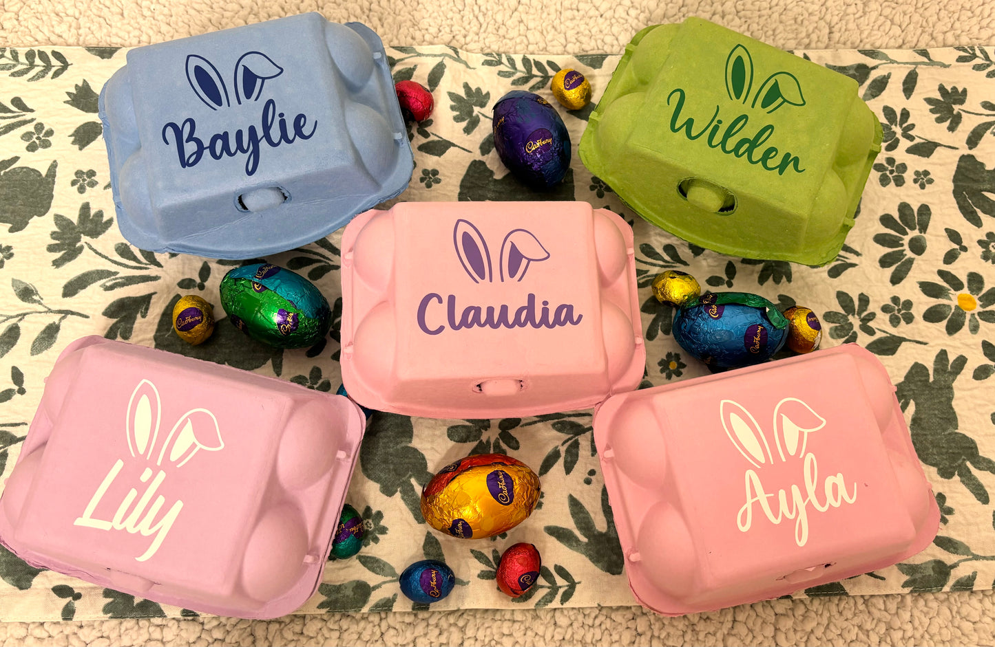 Coloured Easter Egg Cartons