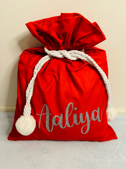 Velvet Santa Sack